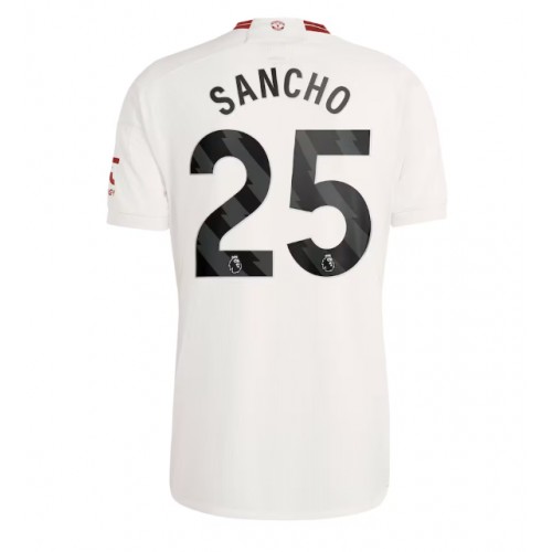 Pánský Fotbalový dres Manchester United Jadon Sancho #25 2023-24 Třetí Krátký Rukáv